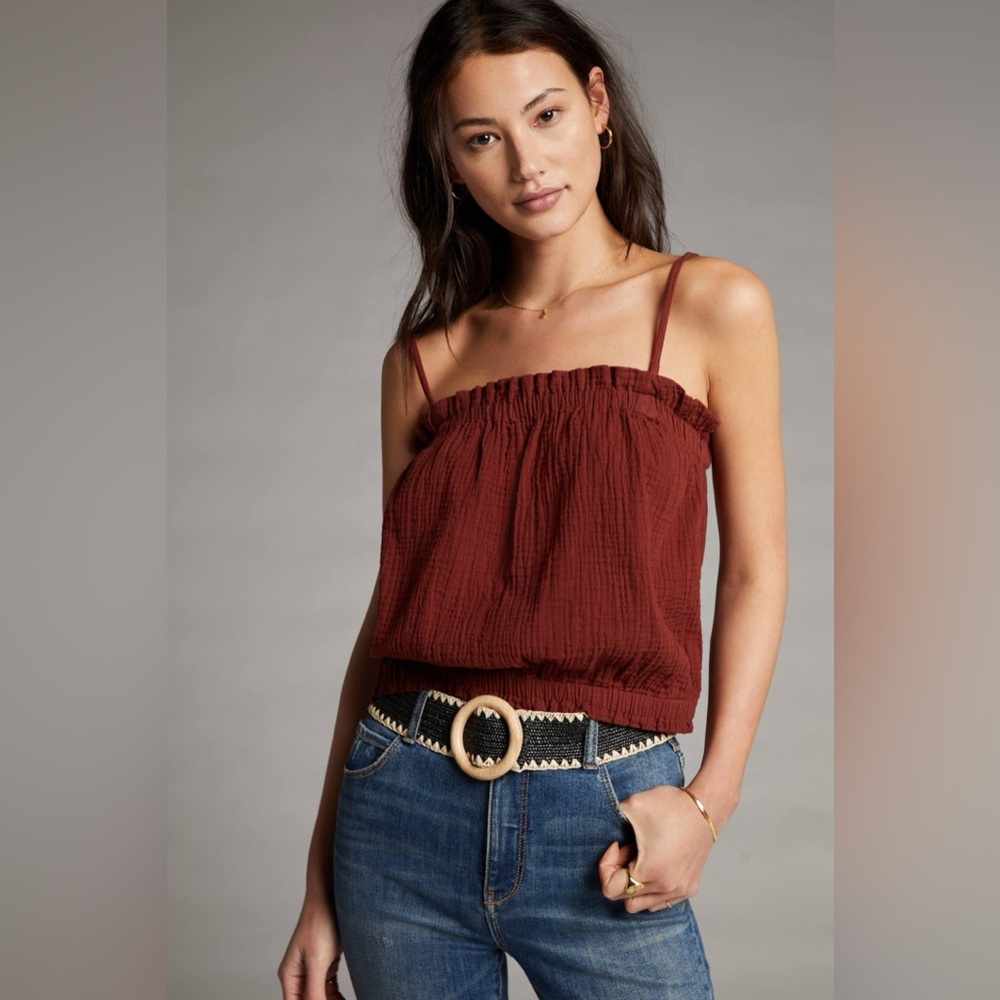 NWOT Anthropologie April Gauzy Tank